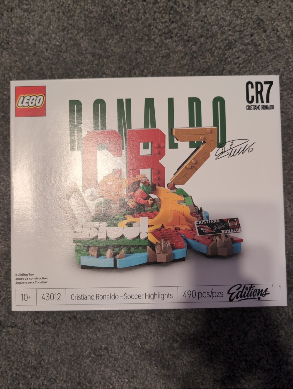 LEGO 43012 Cristiano Ronaldo Soccer Highlights CR7 490 Pc New Sealed